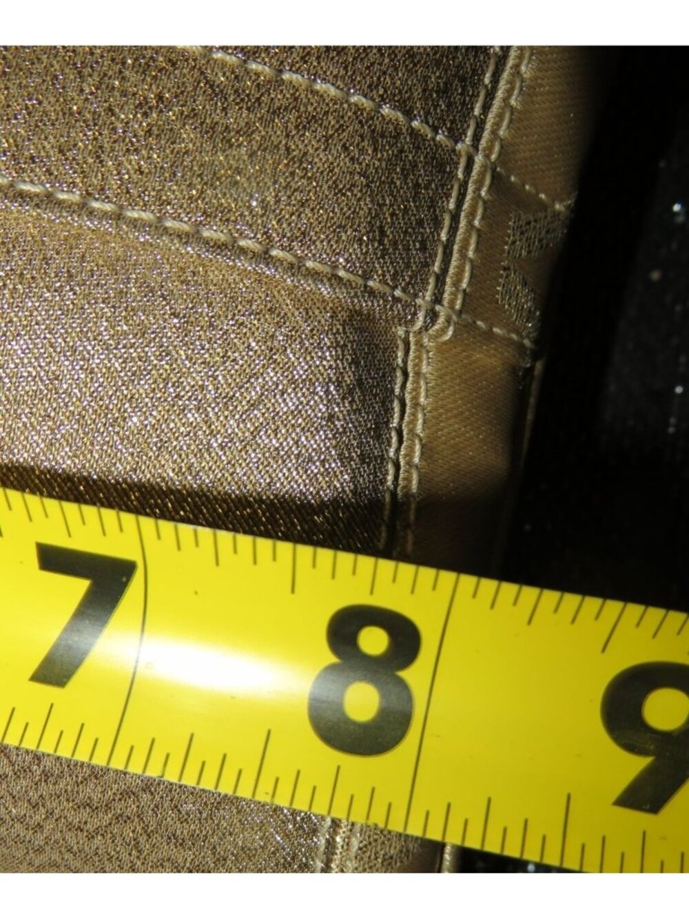 Coach 2008 Cursive Creed Shimmer Gold Studs Swingpack Crossbody Limited Edition - Picture 9 of 13